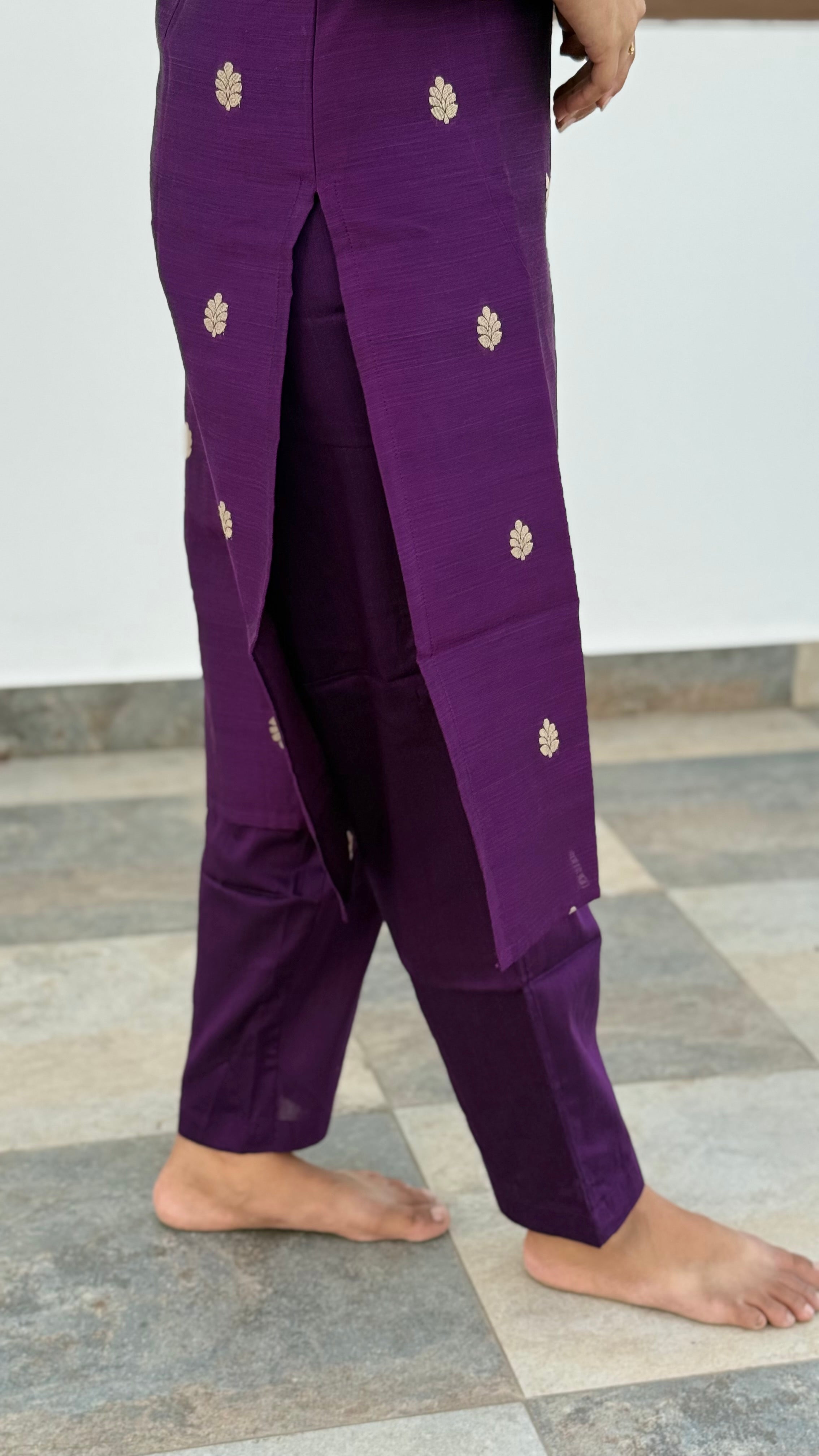 Raw silk set