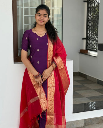 Raw silk set