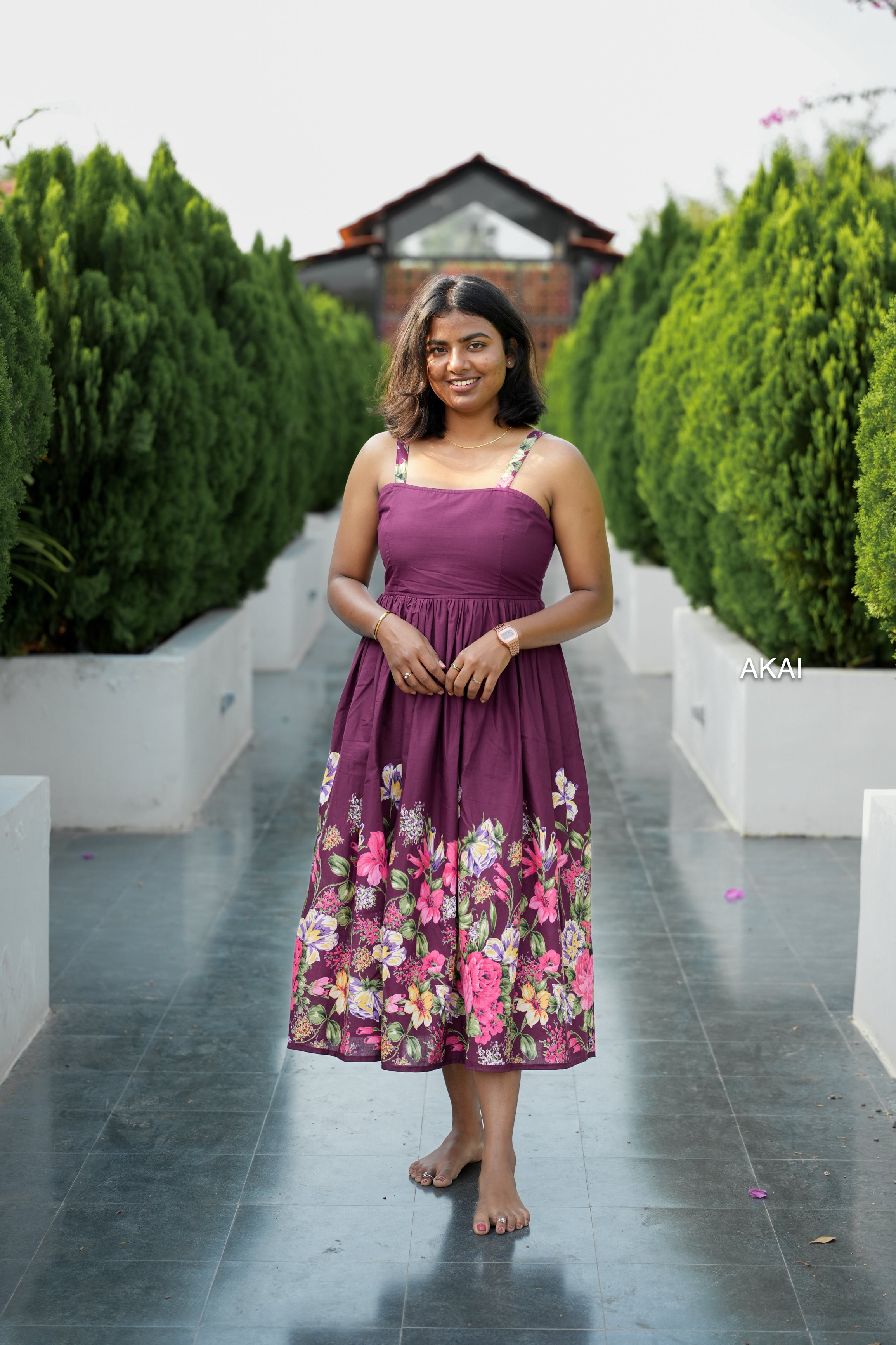 Floral corset dress