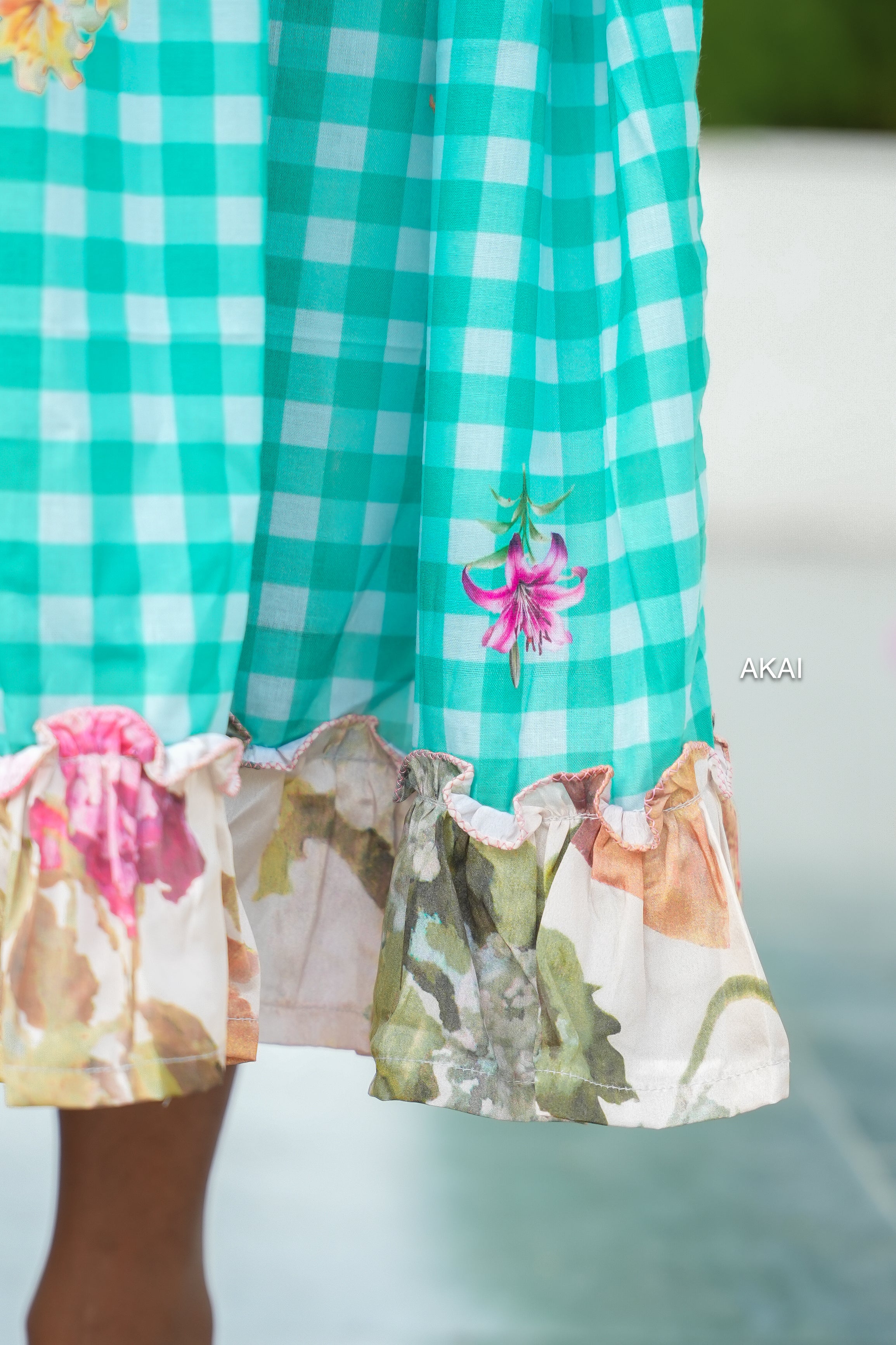 Mul cotton gingham dress