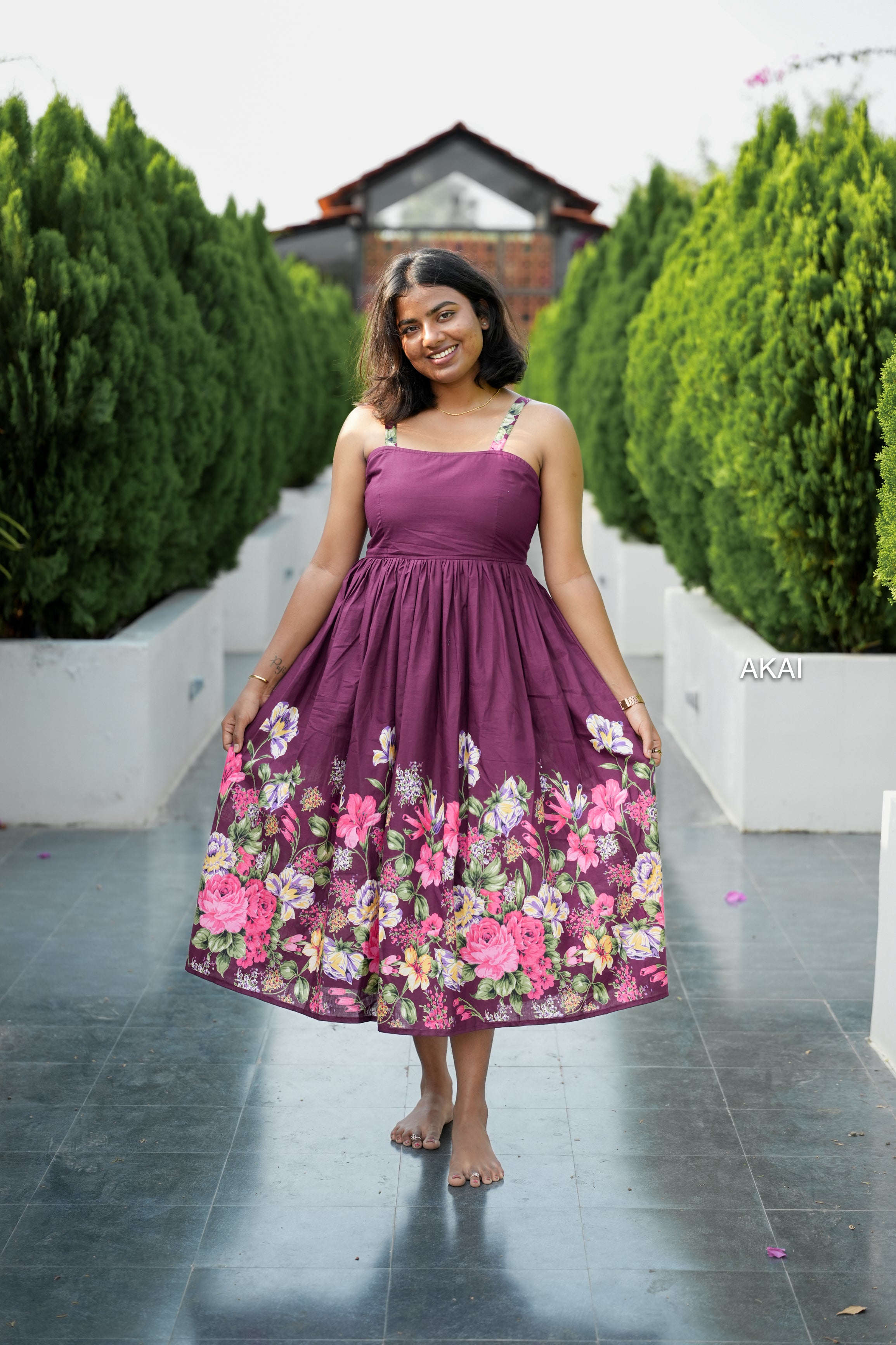 Floral corset dress