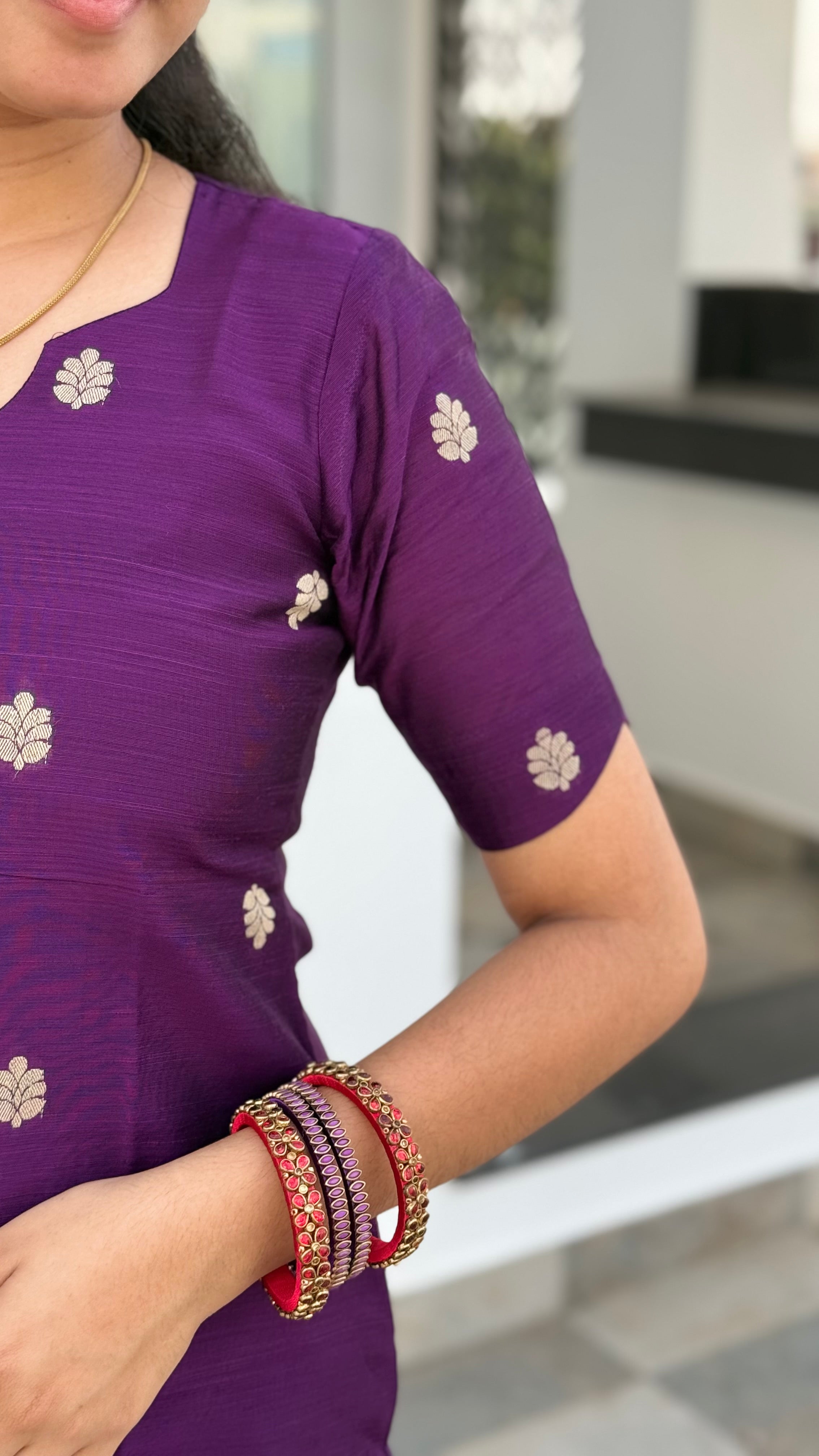 Raw silk set