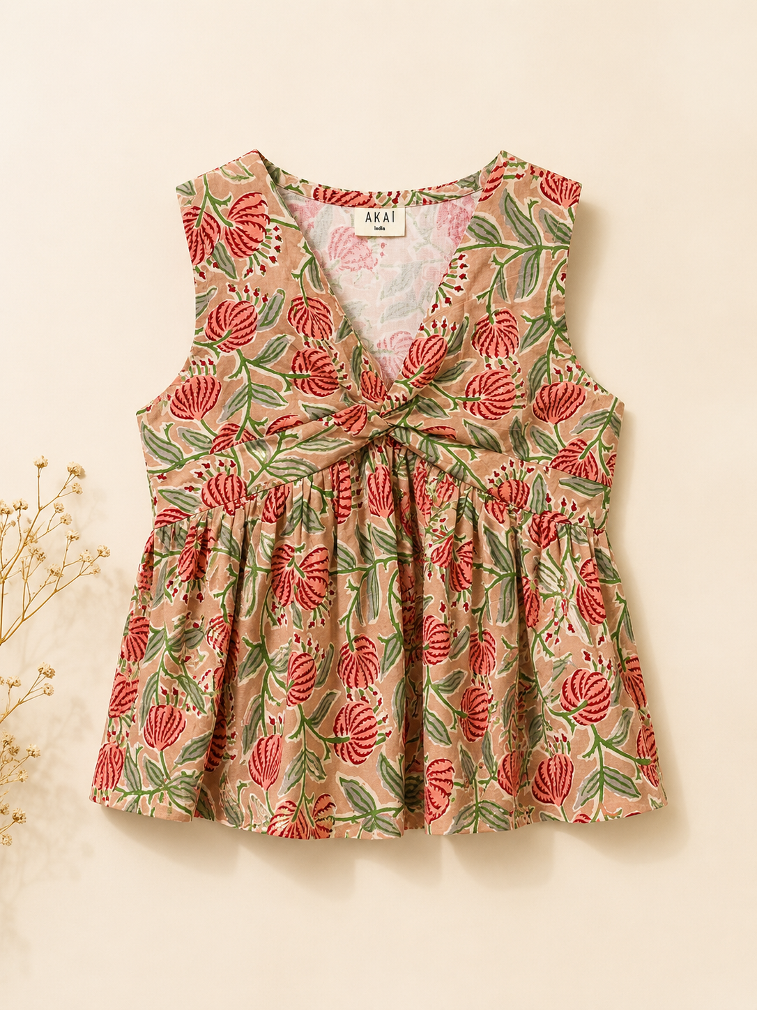 EVARA- knot short top