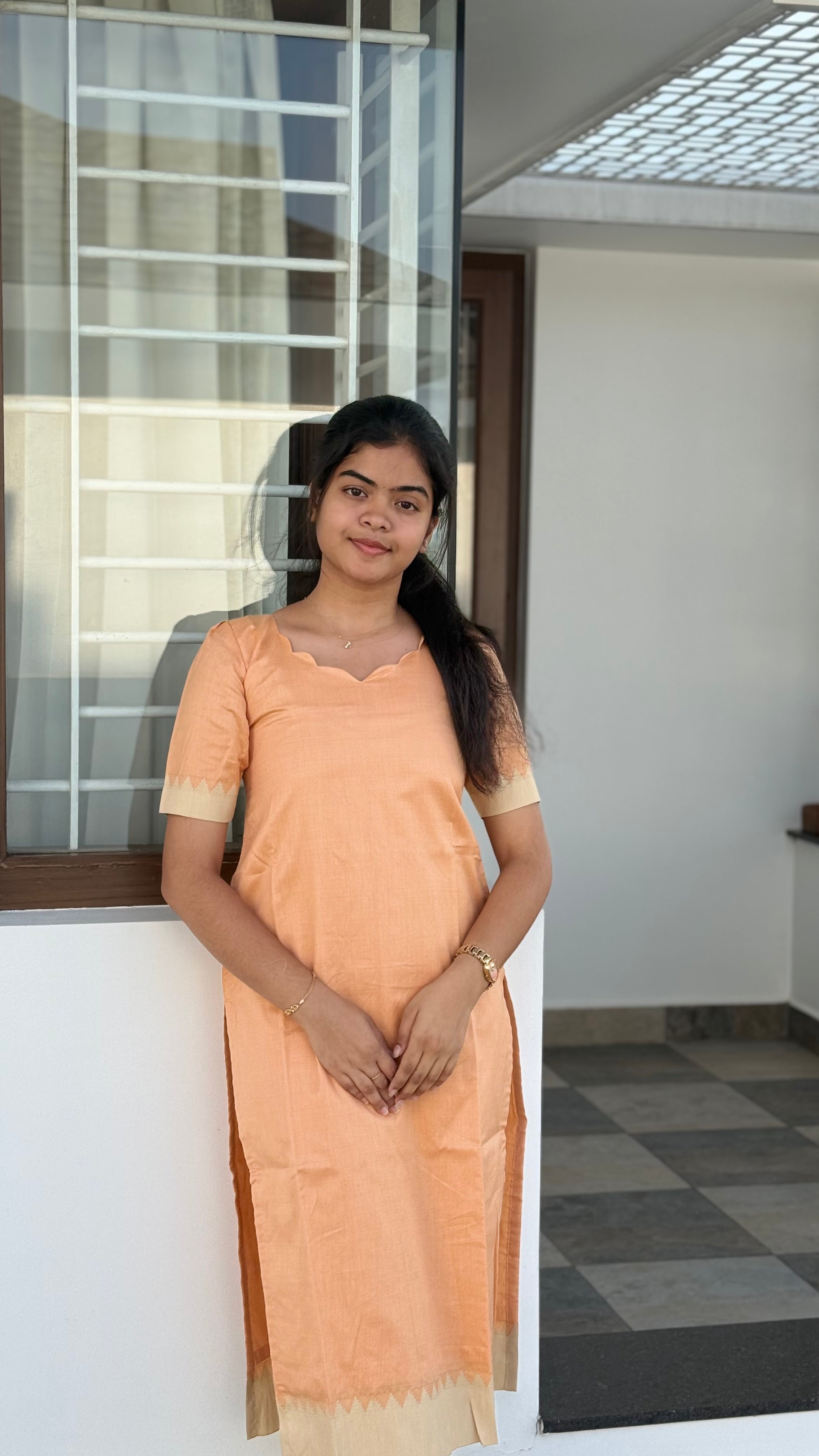 Tussar silk cotton set
