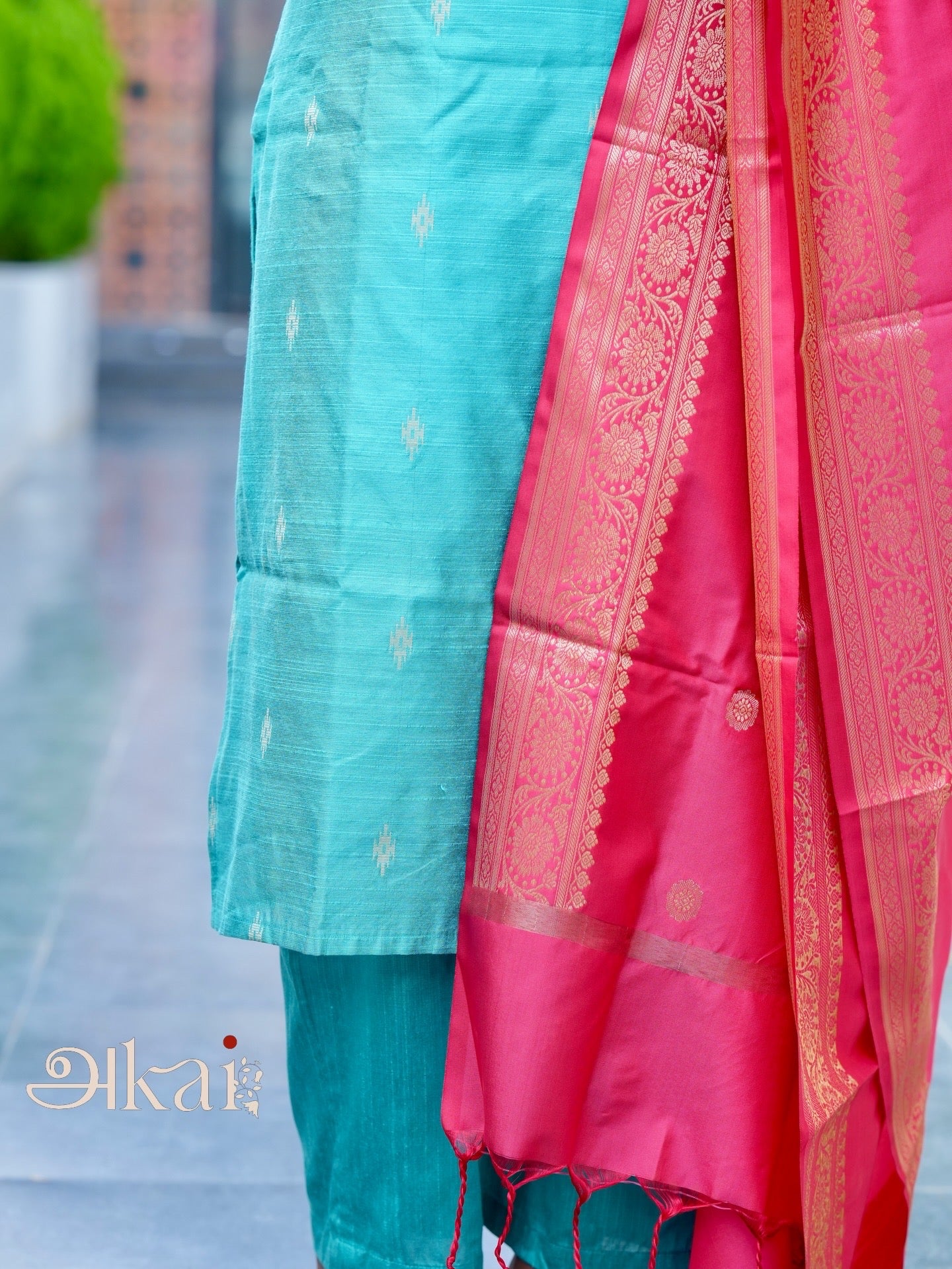 FIRANGIPANI - raw silk set