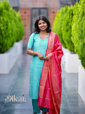 FIRANGIPANI - raw silk set