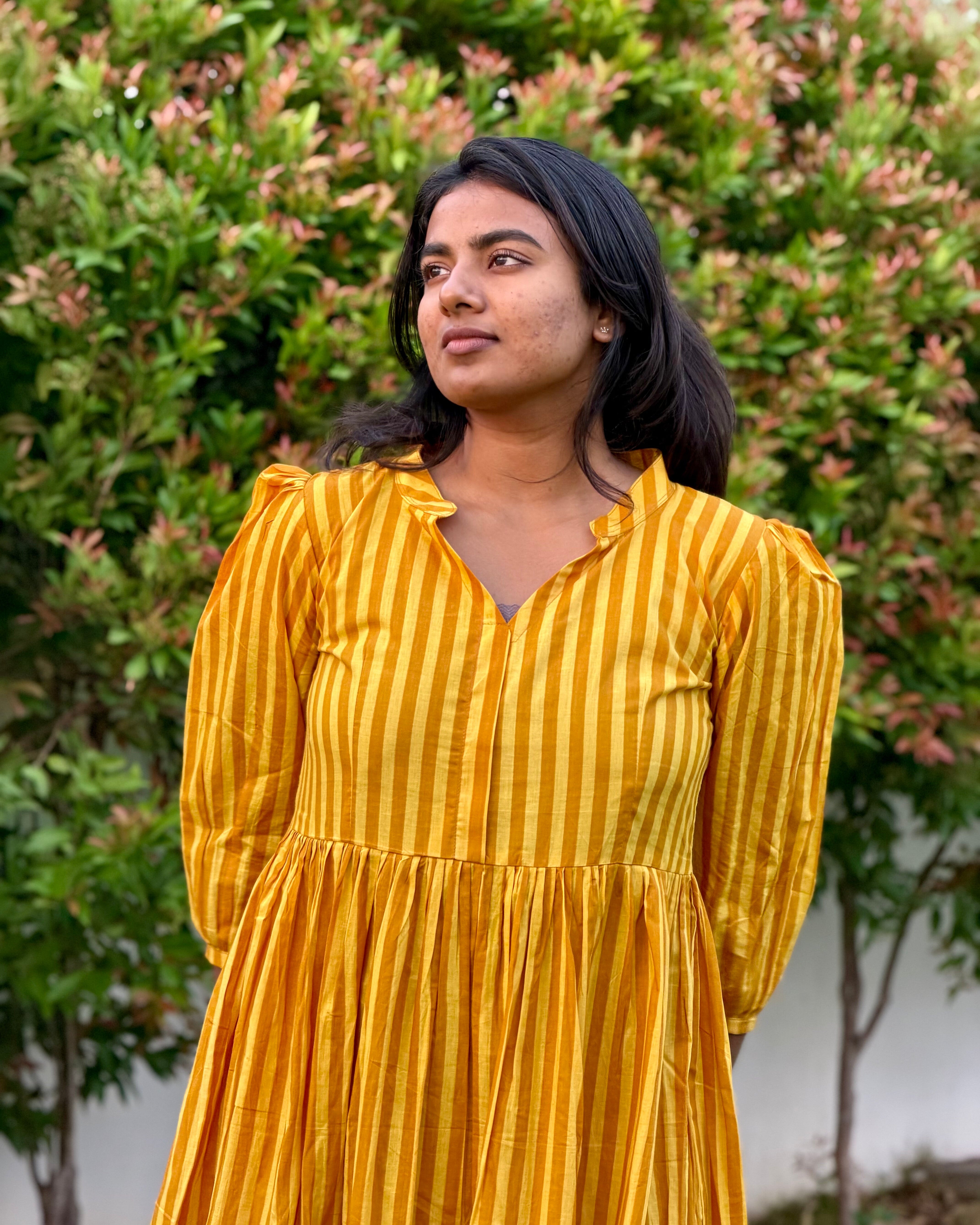 Yellow Stripe Dress
