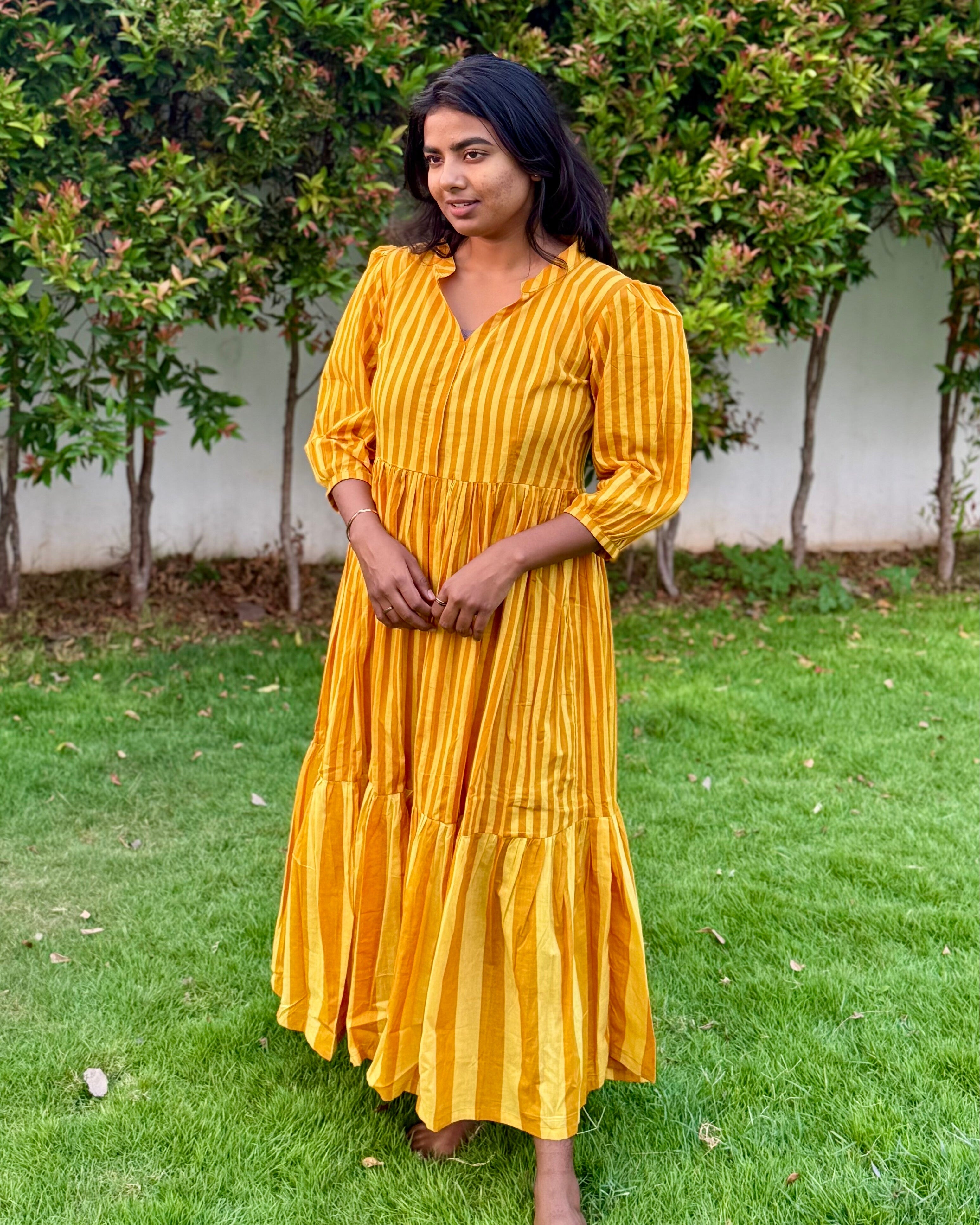 Yellow Stripe Dress