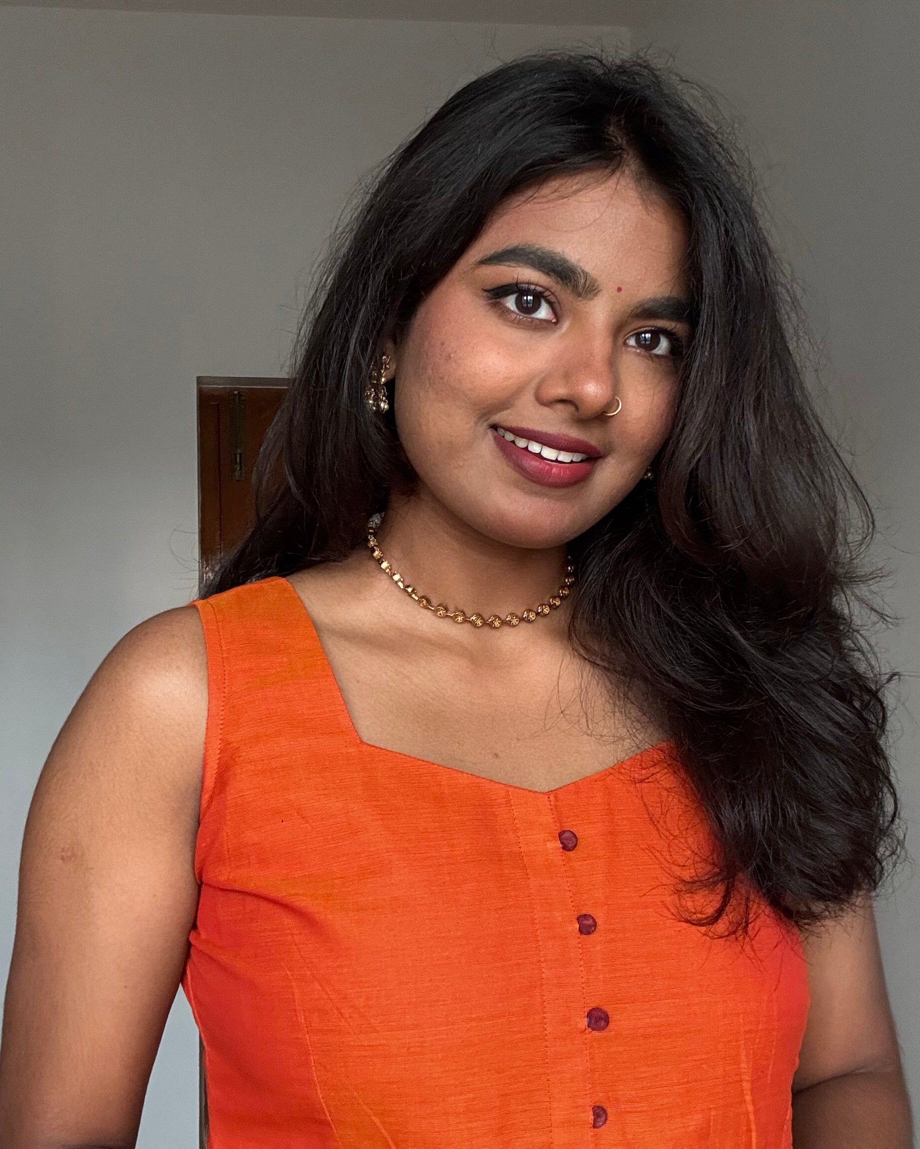 Kanchi Cotton Set Orange