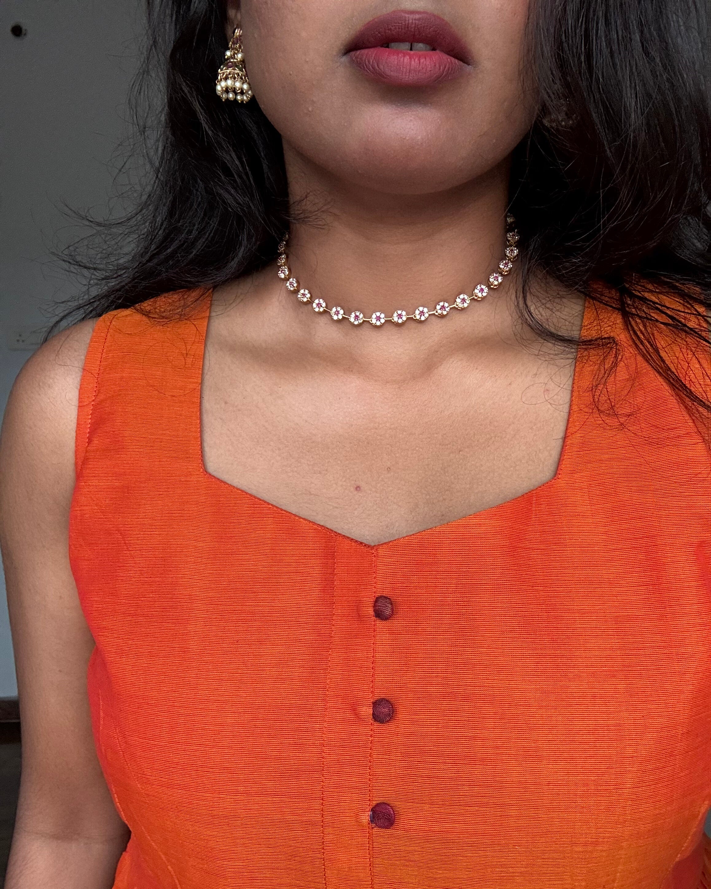 Kanchi Cotton Set Orange