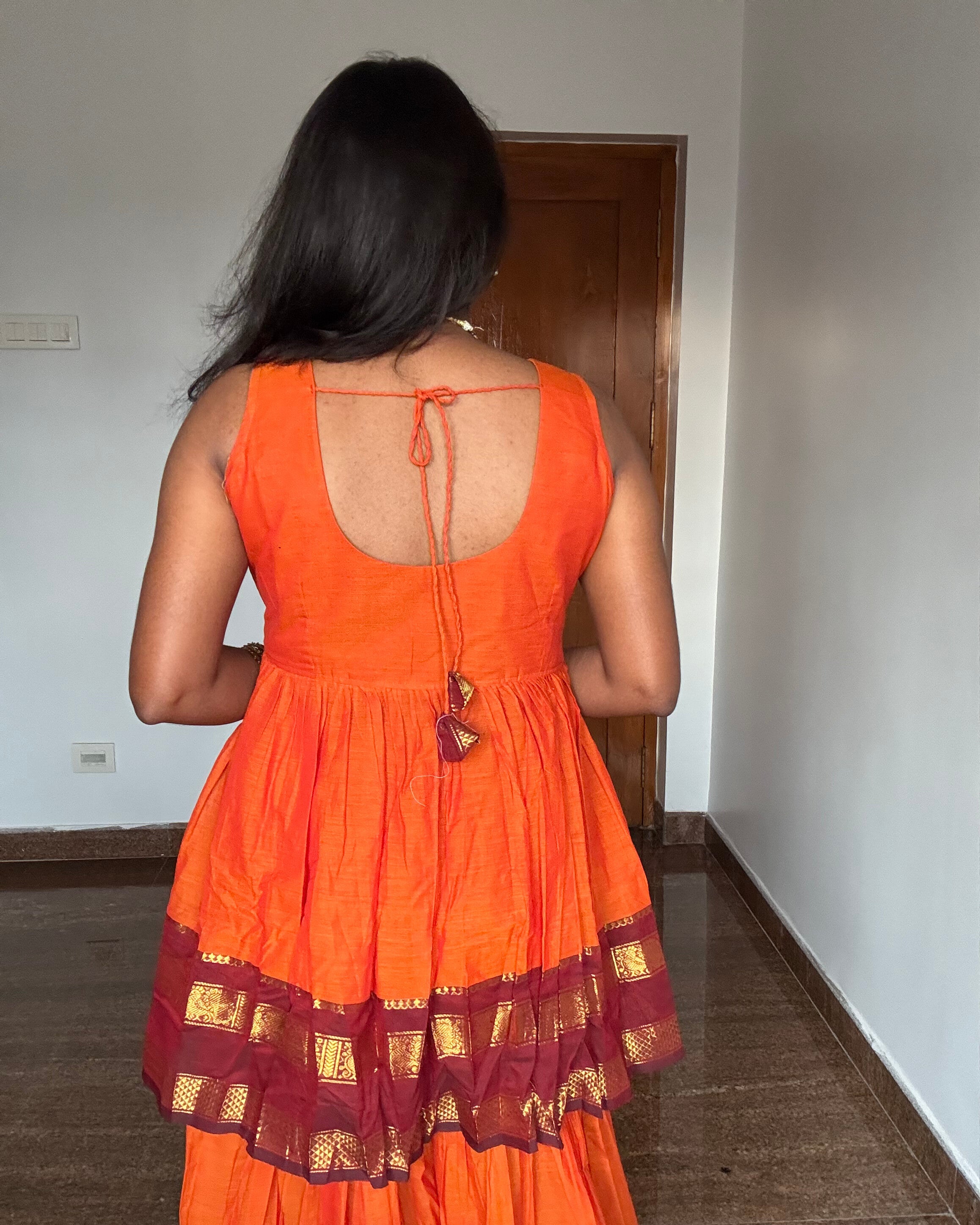 Kanchi Cotton Set Orange