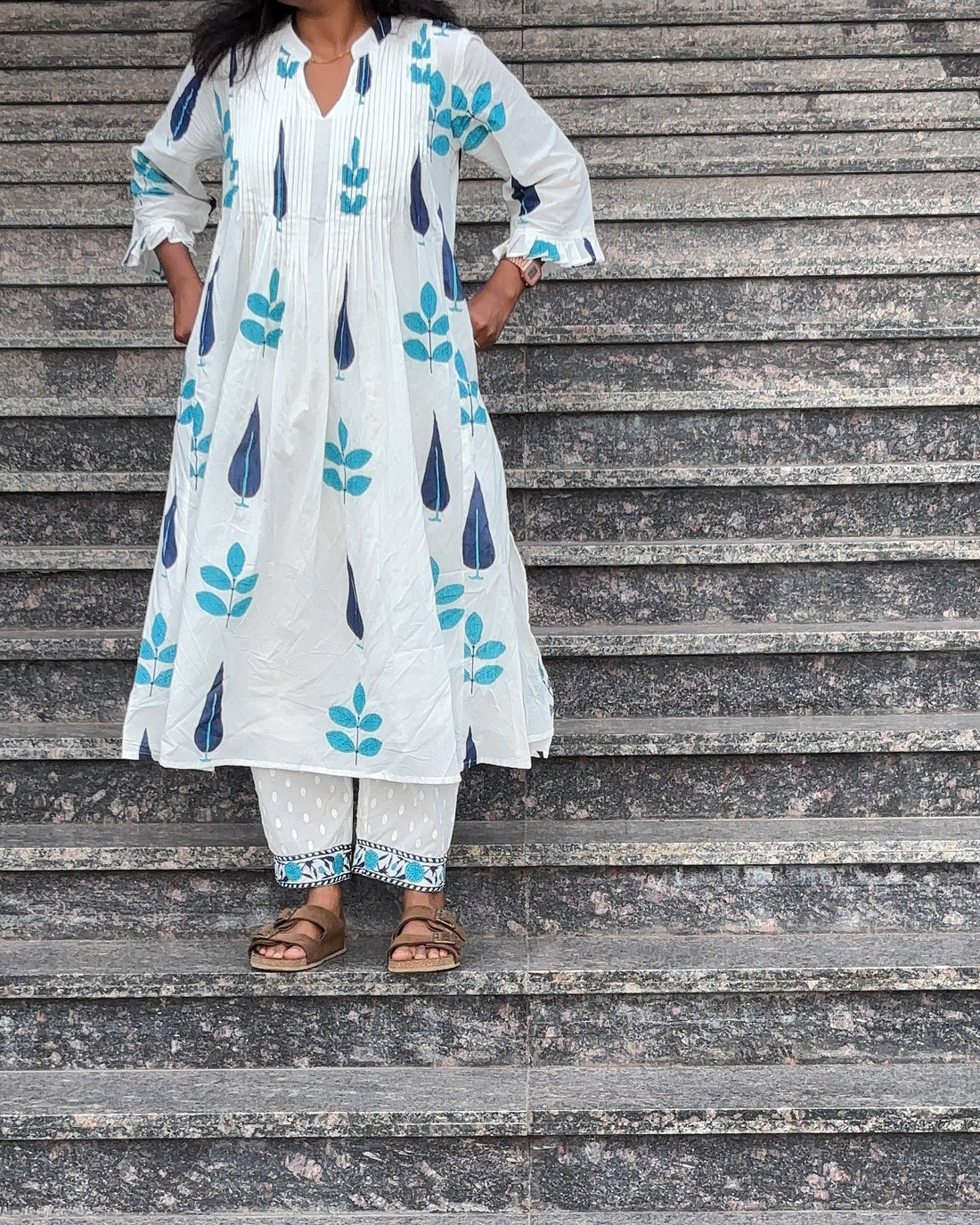 Jaipur White 2pc Set
