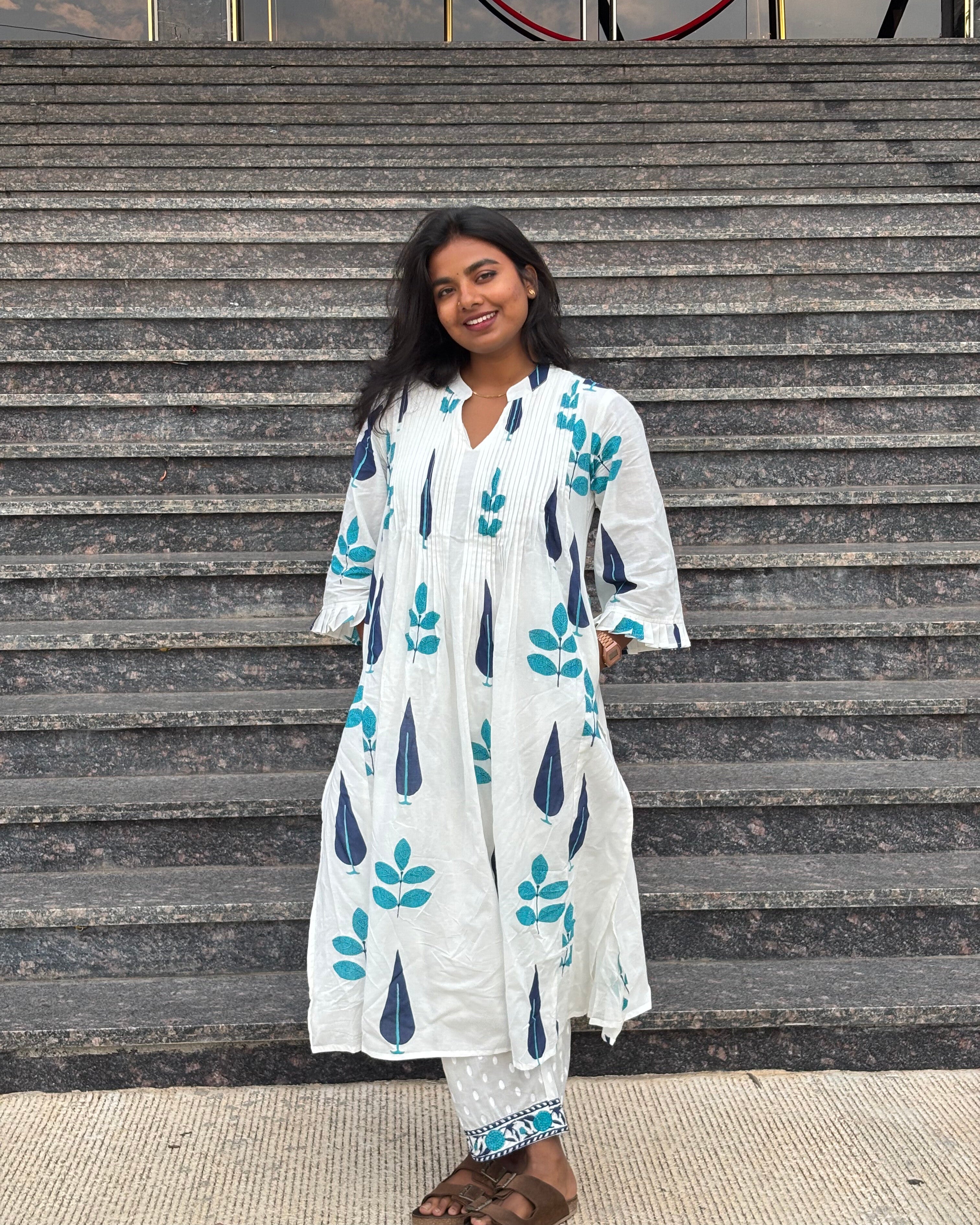 Jaipur White 2pc Set