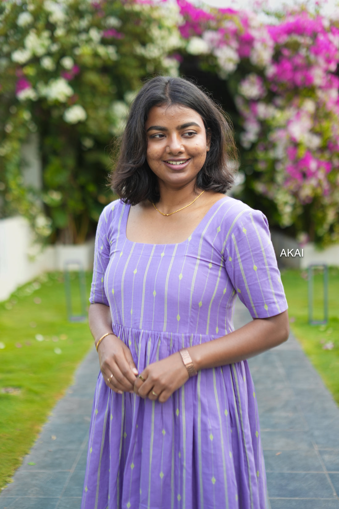 Handloom layer dress