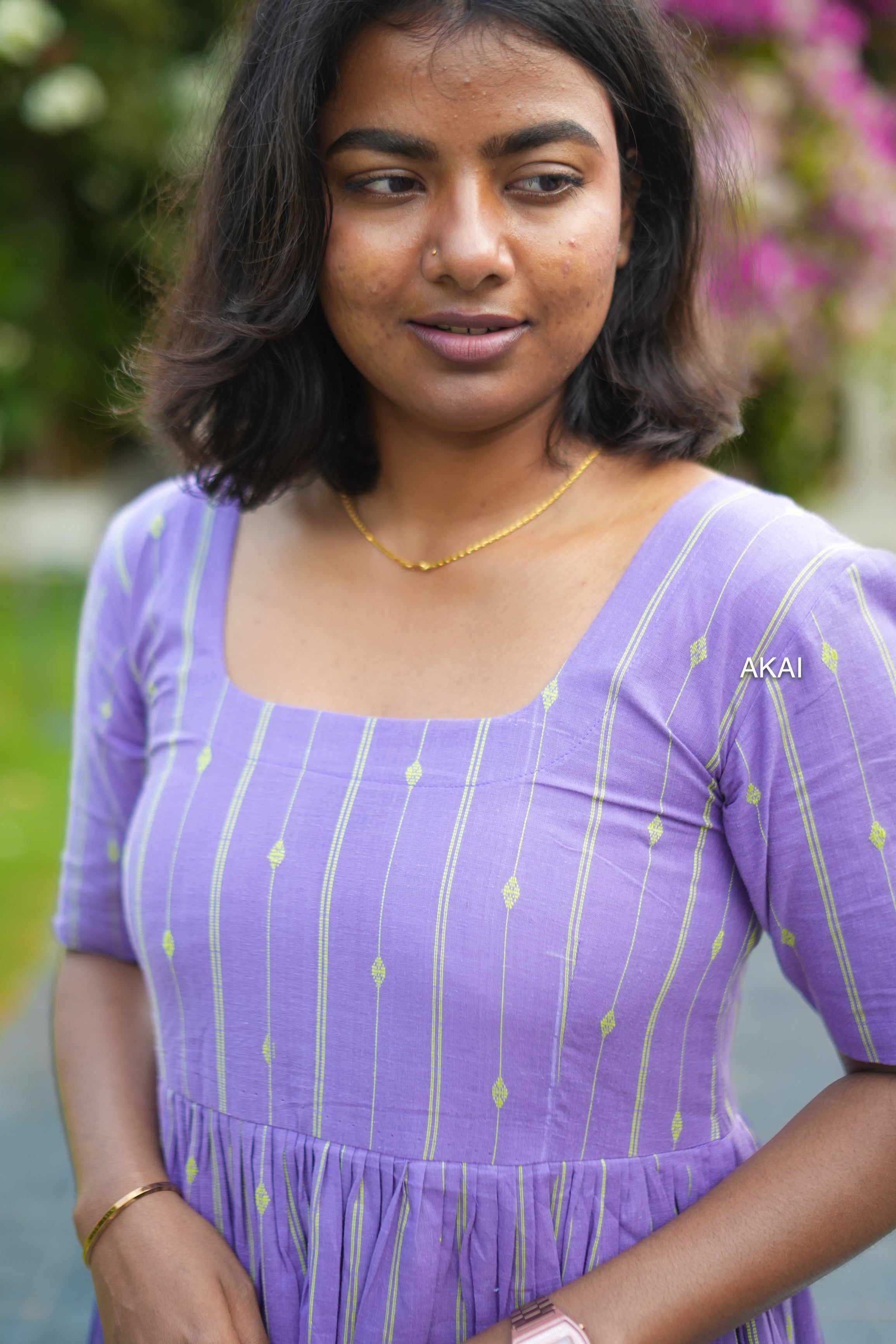 Handloom layer dress